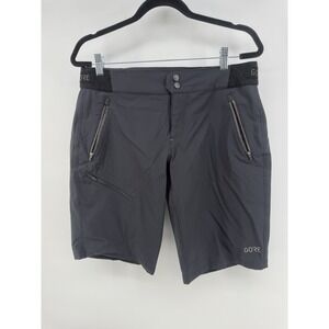 Gore Bike Wear MTB Cycling Adjustable Shorts Women's‎ L Black Zip Pocket